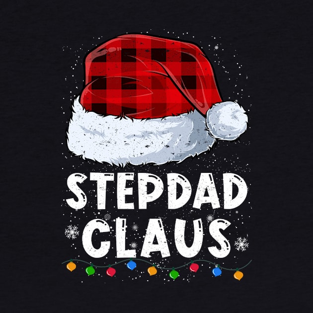 Stepdad Claus Red Plaid Christmas Santa Family Matching Pajama by tabaojohnny